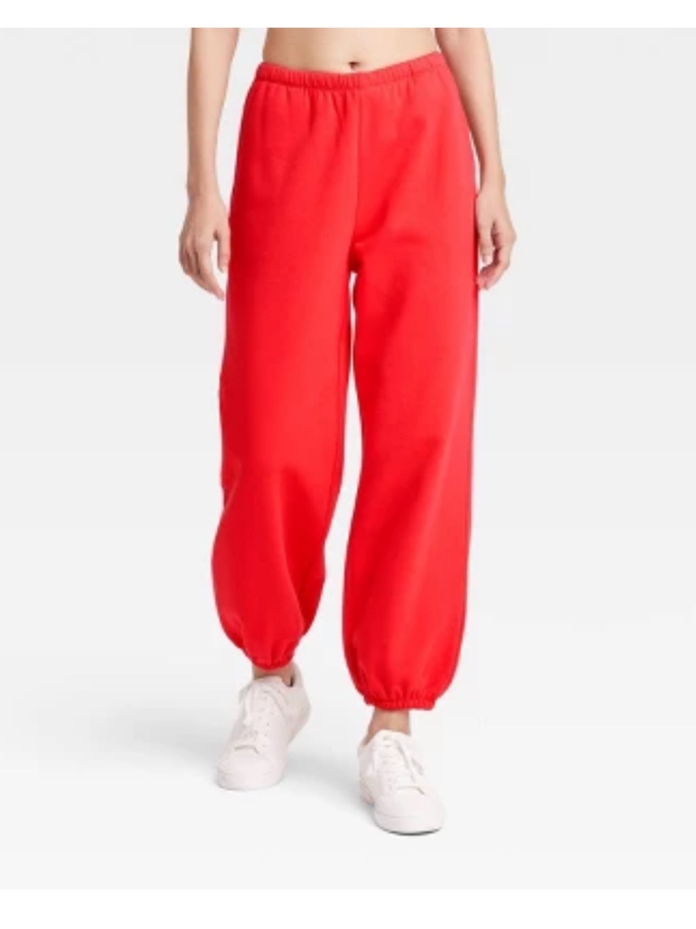 JoyLab Bright Red Fleece Jogger Pants